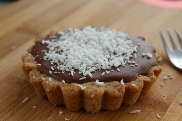 Mousse Au Chocolat Sur Son Lit Biscuité